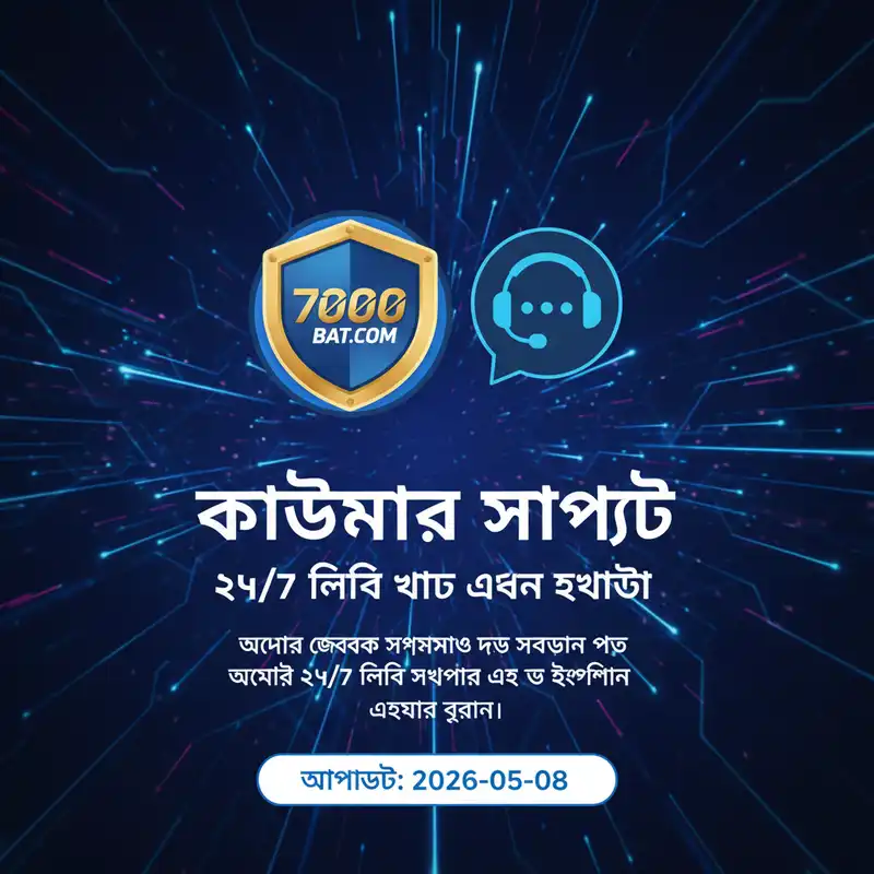 7000 bat com কাস্টমার সাপোর্ট এবং লাইভ সহায়তা